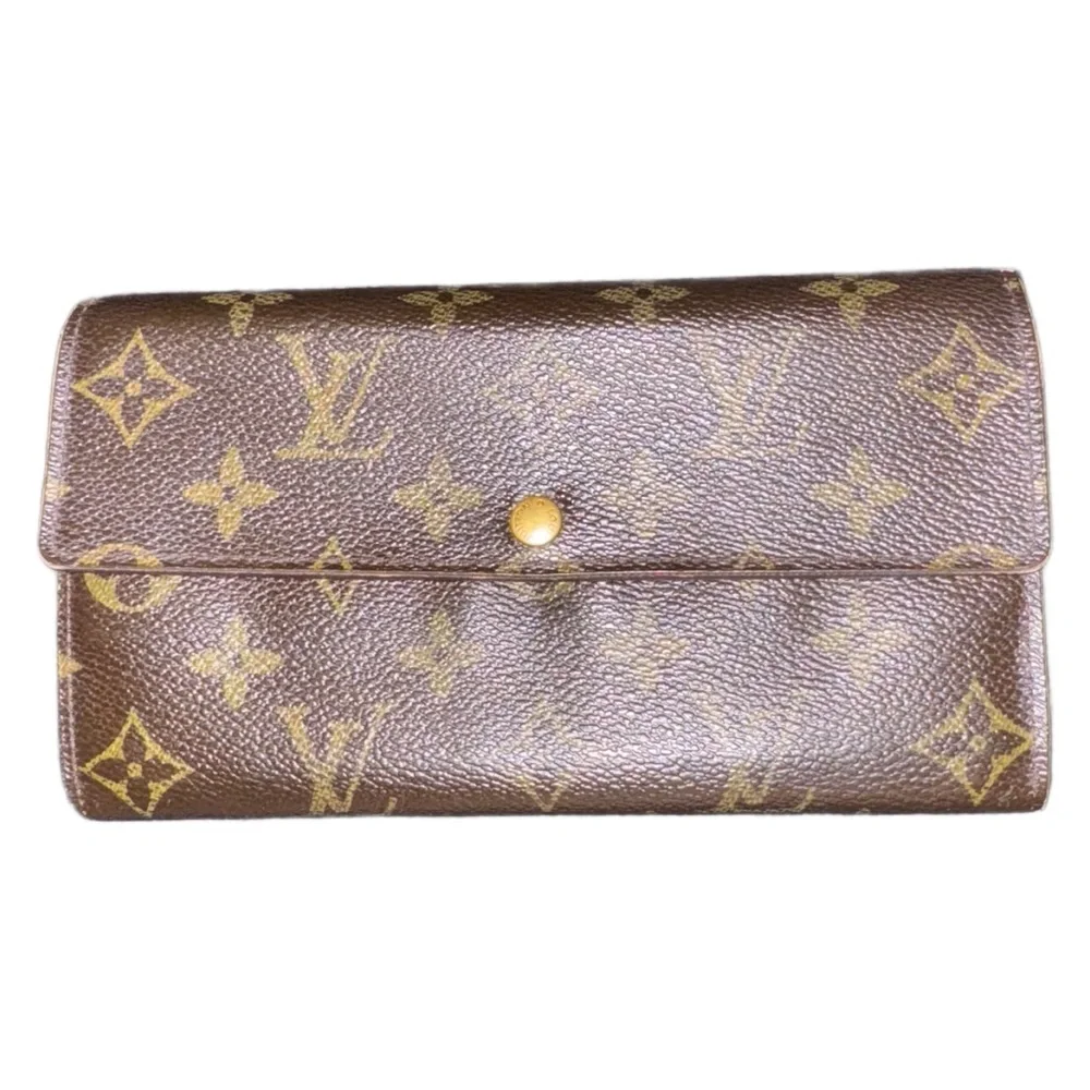 Louis Vuitton Brown Monogram Wallet Duo- Zippy & Sarah